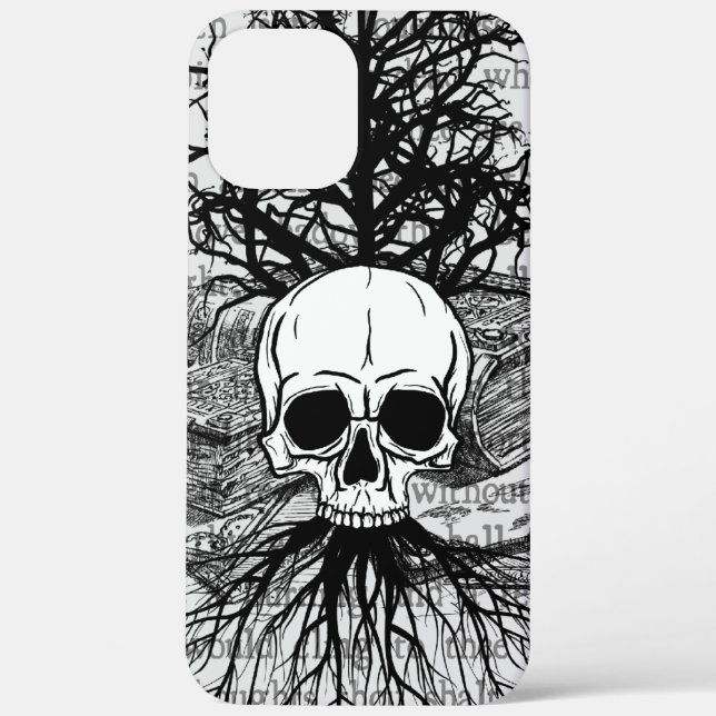 Skull & Books Case-Mate iPhone Case (Back)
