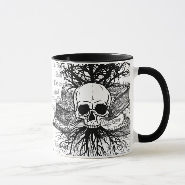 Skull & Books Mug (Right)