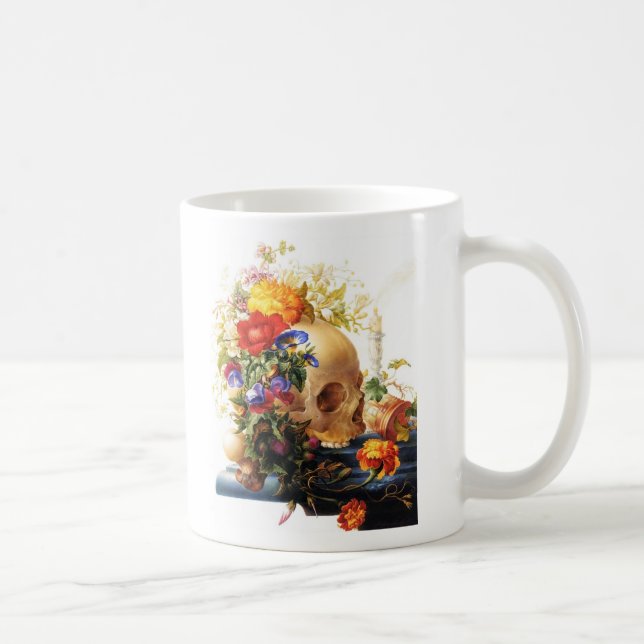 Skull Bouquet Mug (Right)