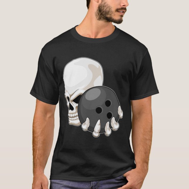 Skull Bowling Bowling ball T-Shirt (Front)