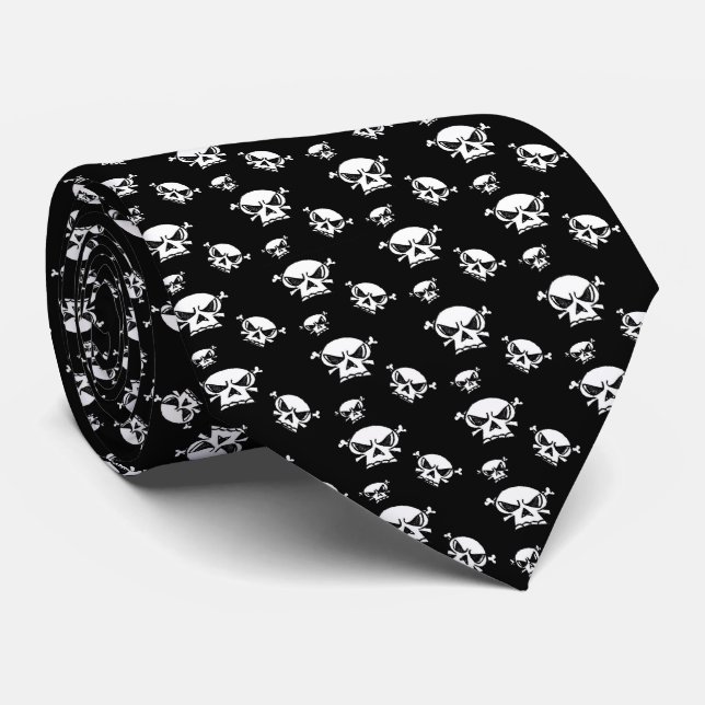 Skull Boys Necktie (Rolled)