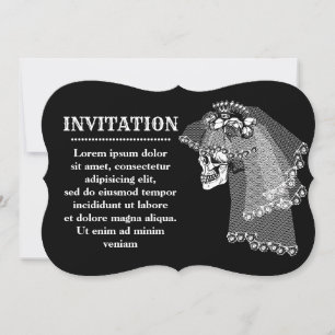 Skull Bride Invitation