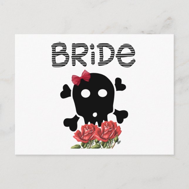 Skull Bride Postcard (Front)