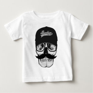 Skull Brooklyn Cap Baby T-Shirt