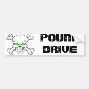 Skull Bumper Sticker waterproof