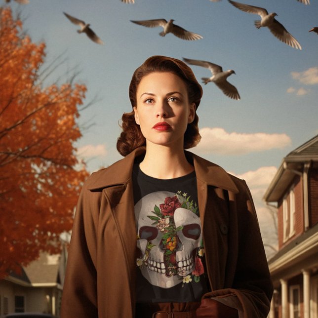 Skull Bursting With Flowers T-Shirt (Creator Uploaded)