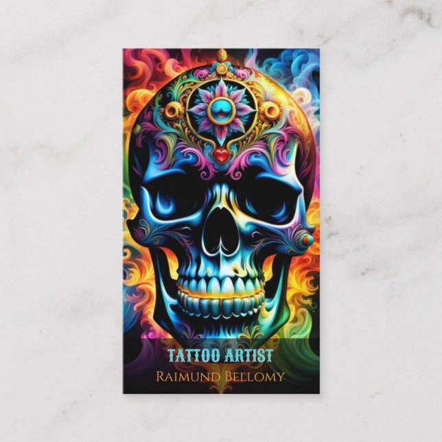 Skull Business Card (Front)