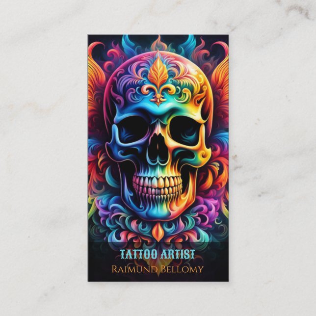 Skull Business Card (Front)