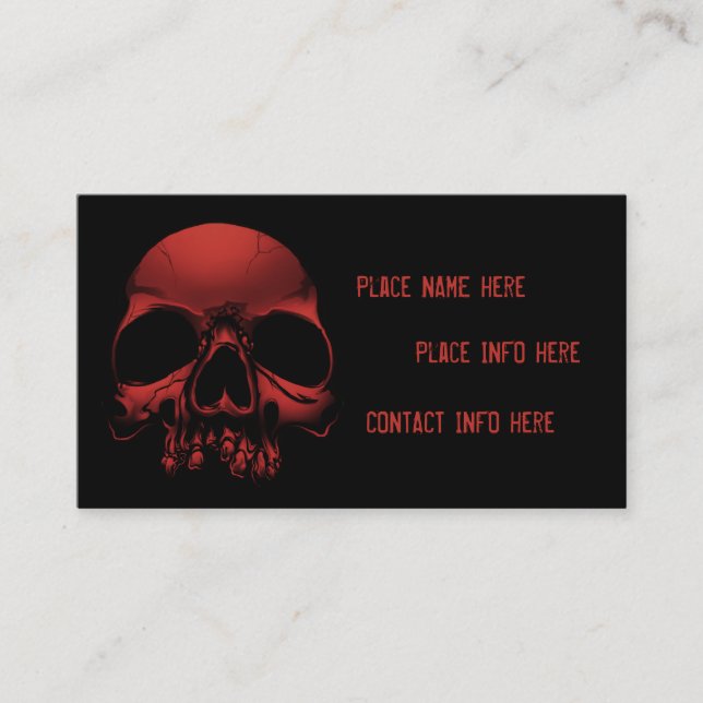 Skull Business Card (Front)