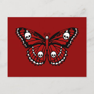 Skull Butterfly Postcard