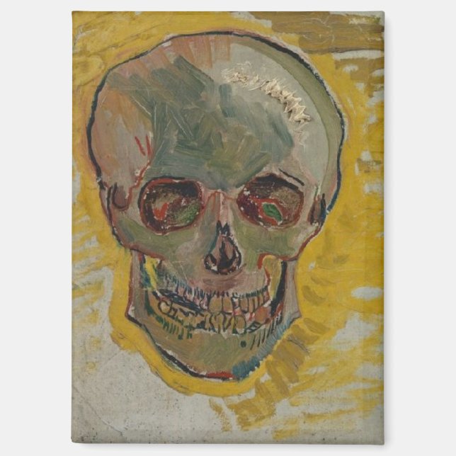Skull by Vincent Van Gogh  Magnet (Front)