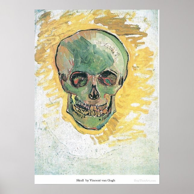 Skull  by Vincent van Gogh Poster (Front)