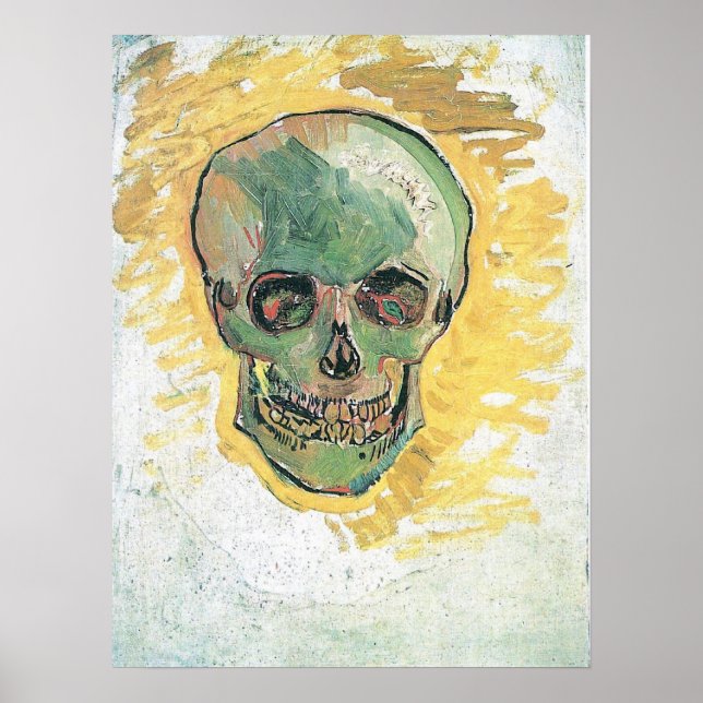 Skull  by Vincent van Gogh Poster (Front)