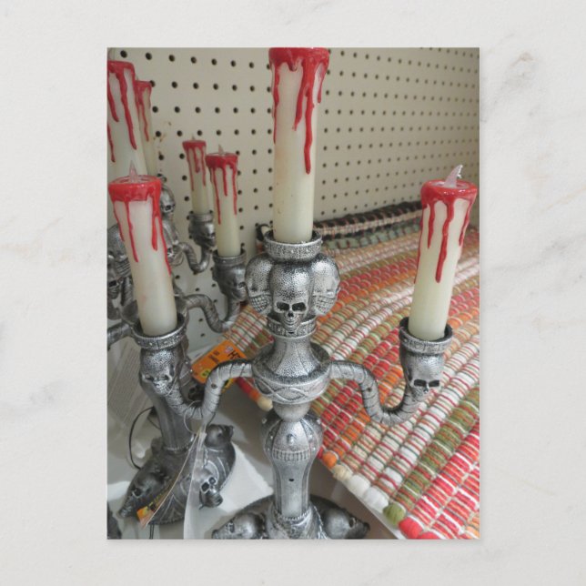 Skull Candelabra Postcard (Front)