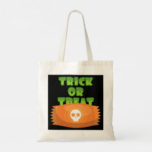 Skull Candy Halloween Trick Or Treat Tote Bag