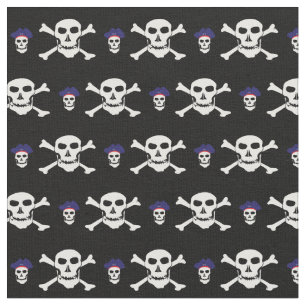 Skull & Captain fashion Fabric - Pirates/Halloween
