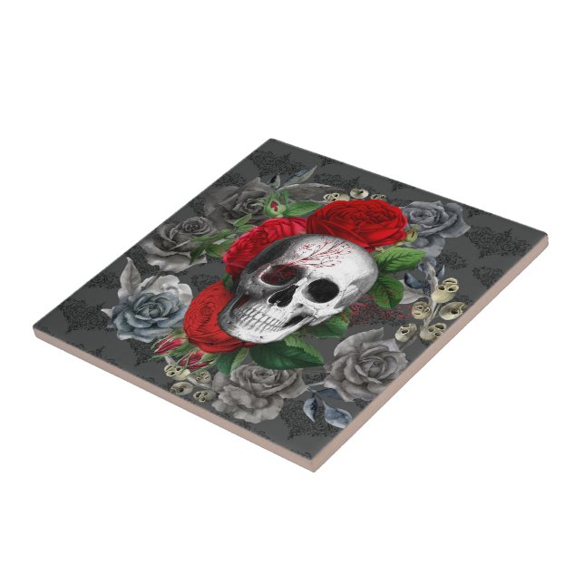 Skull Ceramic Tile (Side)