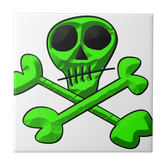 Skull Ceramic Tile (Front)