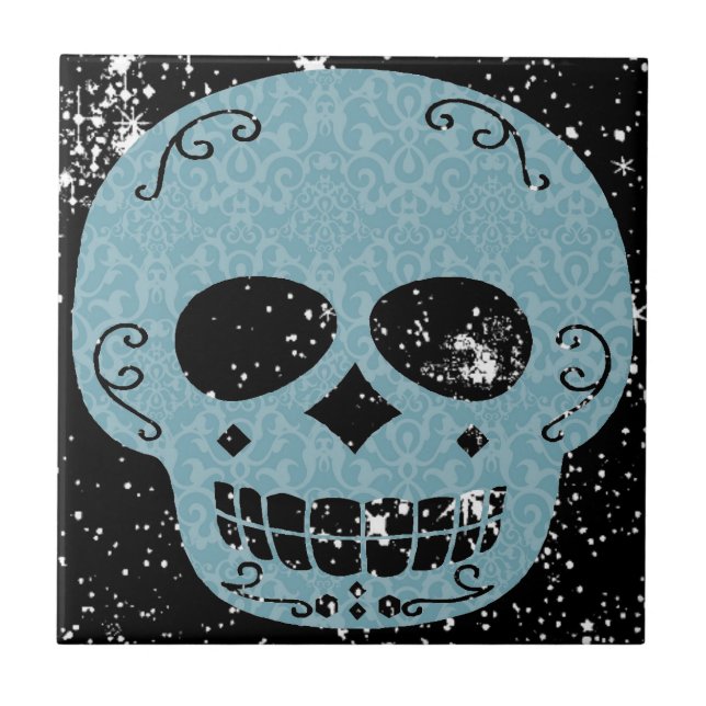 Skull Ceramic Tile (Front)