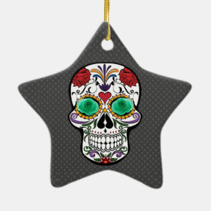 Skull Ceramic Tree Decoration