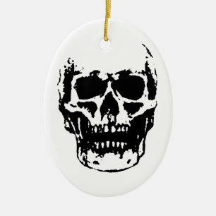 Skull Ceramic Tree Decoration