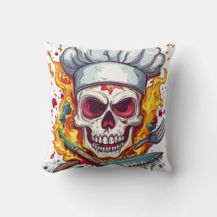 Skull Chef Kitchen Master Cushion