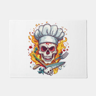 Skull Chef Kitchen Master Doormat