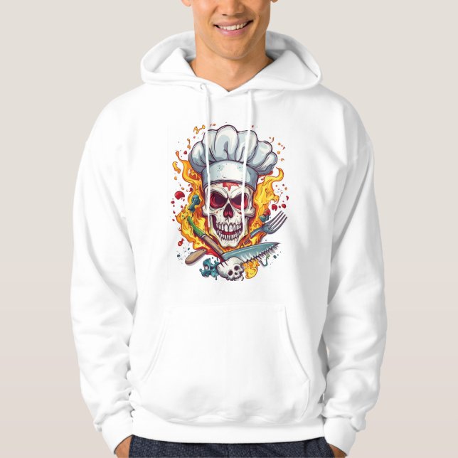 Skull Chef Kitchen Master Hoodie (Front)
