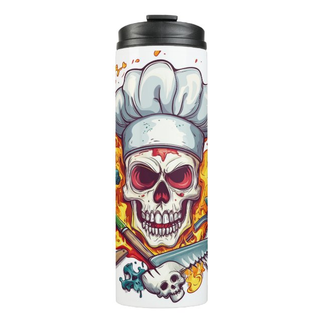 Skull Chef Kitchen Master Thermal Tumbler (Front)