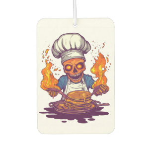Skull Chef Madness � Funny Cooking Skeleton Car Air Freshener