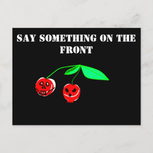 Skull Cherries Postcard
