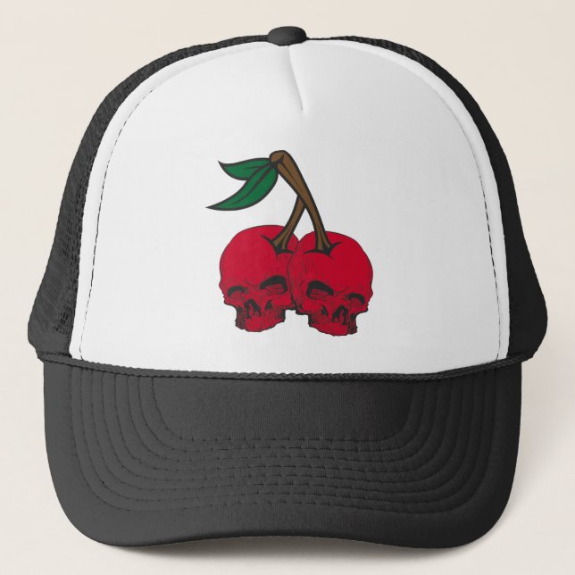 Skull Cherries Trucker Hat (Front)