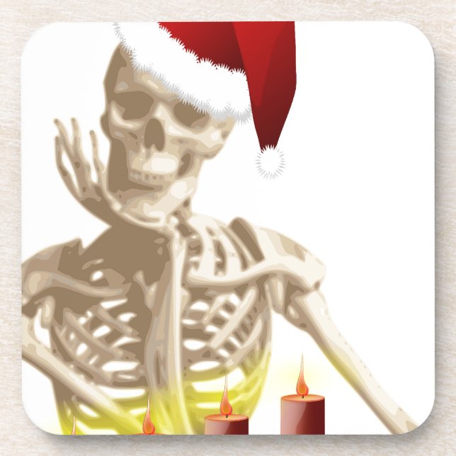 skull christmas coaster (Front)