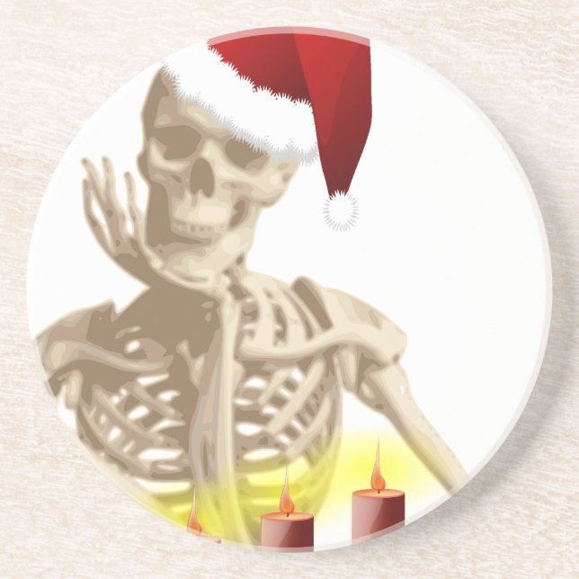 skull christmas coaster (Front)