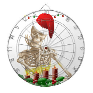 skull christmas dartboard