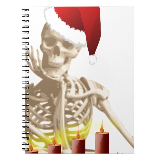 skull christmas notebook (Front)