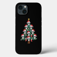 Skull Christmas Tree Pajama Cool Skeleton Santa