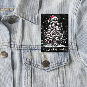 Skull Christmas Tree Pajama Skeleton Santa Hat