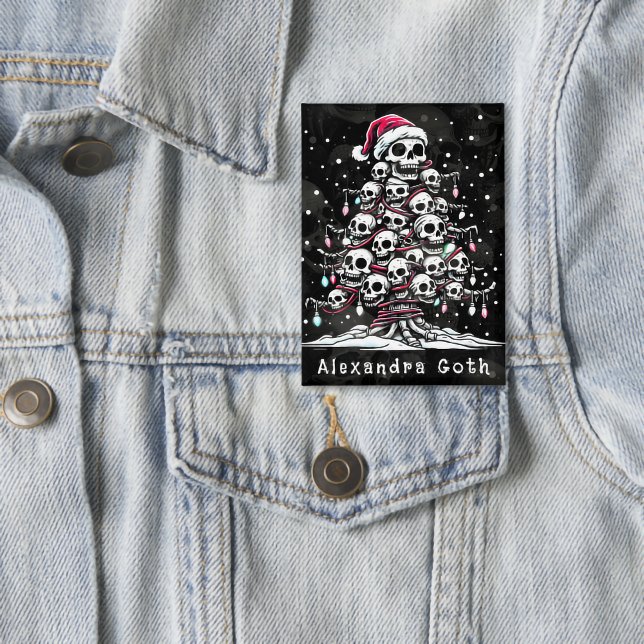Skull Christmas Tree Pajama Skeleton Santa Hat (Creator Uploaded)