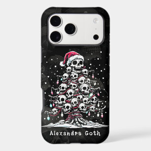 Skull Christmas Tree Pajama Skeleton Santa Hat