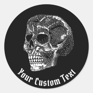 Skull Classic Round Sticker