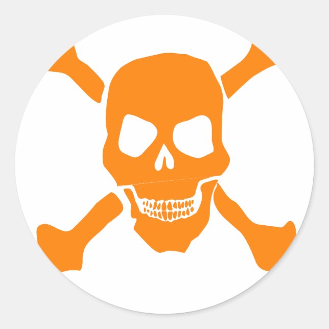 Skull Classic Round Sticker (Front)