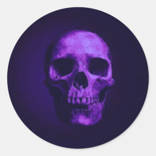 Skull Classic Round Sticker