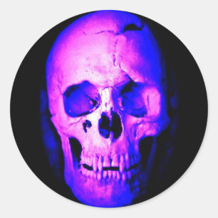 Skull Classic Round Sticker