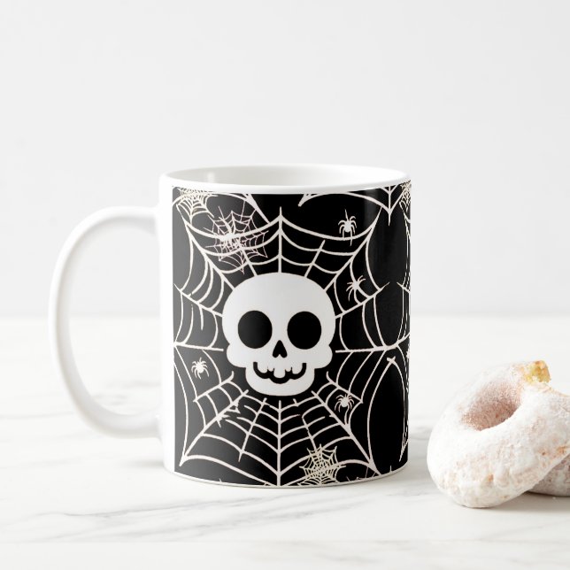 skull coffee mug (With Donut)