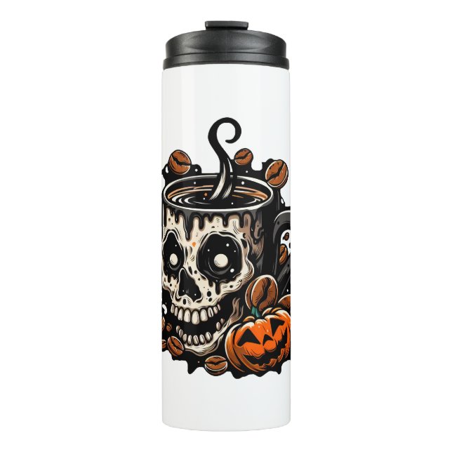 Skull Coffee Mug Halloween (Front)