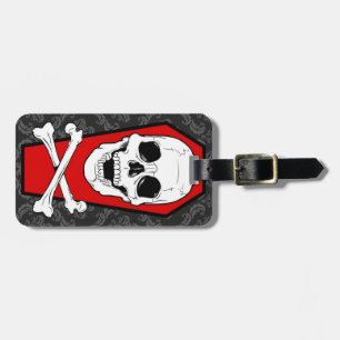 Skull Coffin Luggage Tage Tag