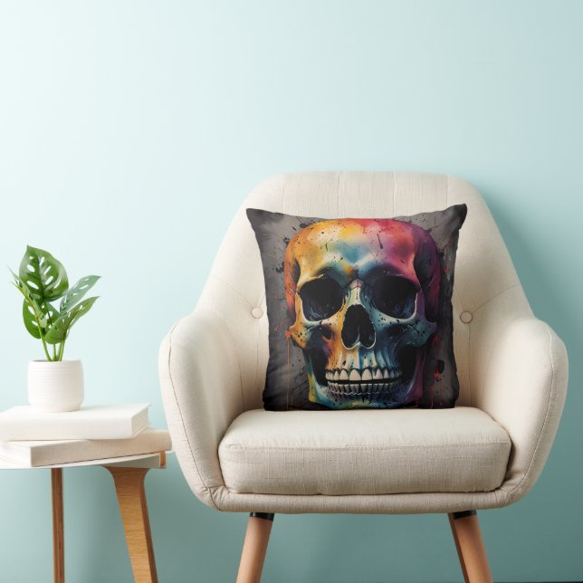 Skull colored head cushion (Chair)