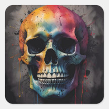 Skull colored head