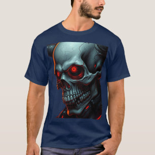 Skull Comics Style Illustration Fantasy Art T-Shirt